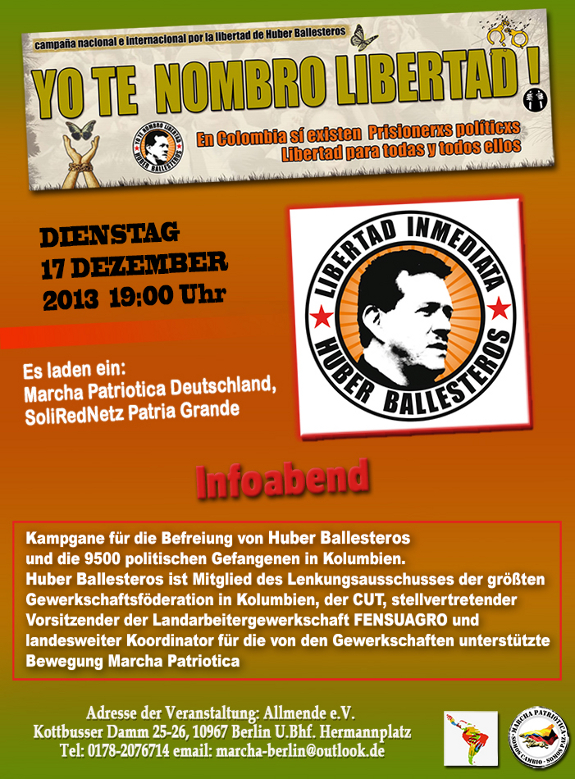 Plakat zum Infoabend